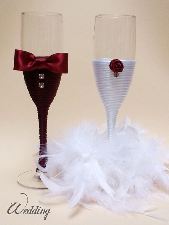 personalized wedding wine glasses