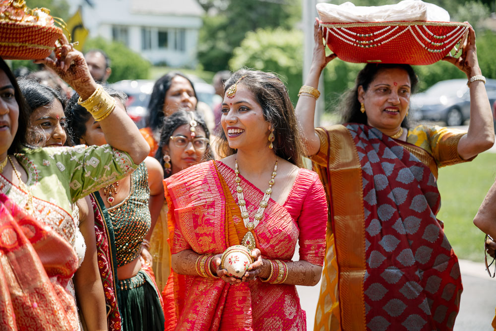 Bride's colorful attire, gujarati wedding traditions