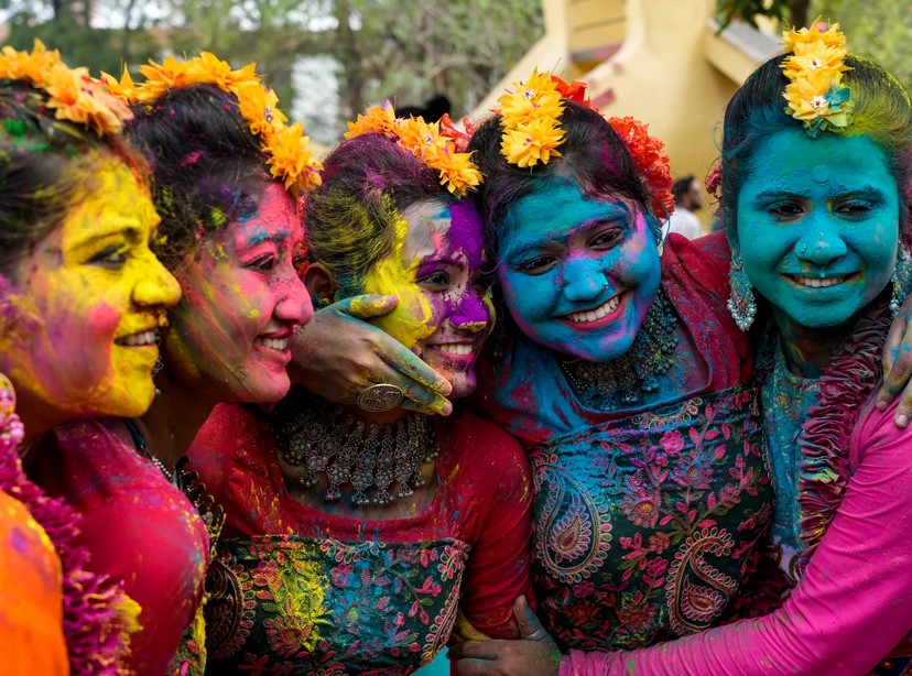 Holi festival colors, traditions in India