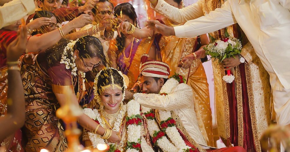 Black and Indian wedding attire 