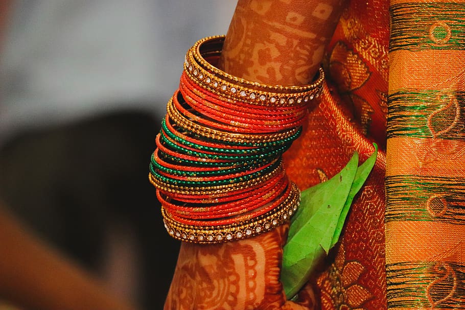 Accessorizing on the hand indian wedding attire