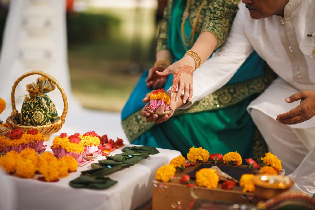 Traditional Indian wedding elements in a Phuket setting